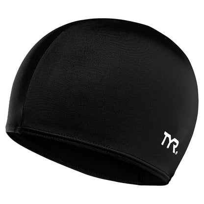 TYR Gorro de Licra para Natación - Negro - Gorra