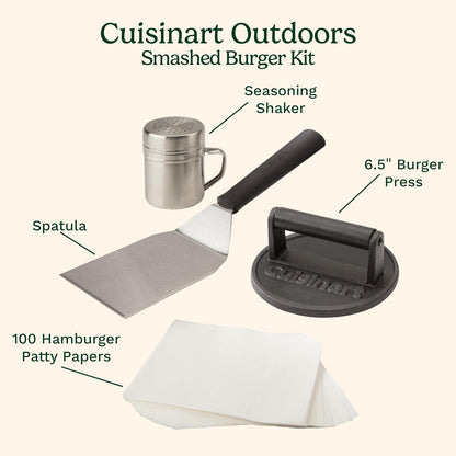 Cuisinart CSBK-400 Smashed Burger Kit, Cast Iron