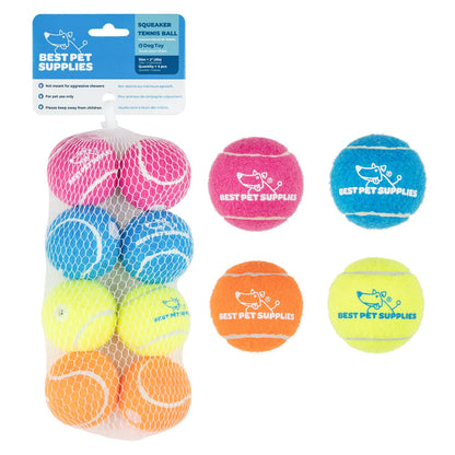 Best Pet Supplies Juguete de Piel Sin Relleno 2 en 1 para Perro - Color Variado - Small (Pack of 8)