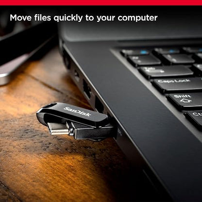 SanDisk Unidad Flash USB Tipo C de 256 GB, Color Negro, SDDDC3-256G-G46