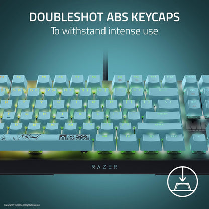 Razer V4 X Mechanical Gaming Keyboard: Green Switches Tactile & Clicky - 6 Macro Keys - Chroma RGB - Doubleshot ABS Keycaps - Sound Dampening & Stabilizers - Zenless Zone Zero Edition