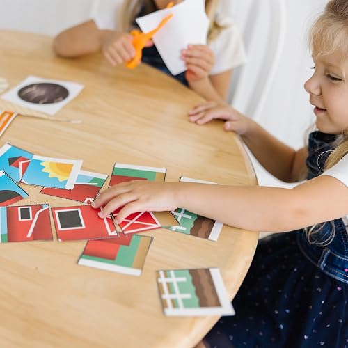 Melissa & Doug Libro de Actividades de Habilidades de Tijera, Set de Juego de Animales y Personas, se Incluye Tijeras de Seguridad para Niños (20 Páginas)