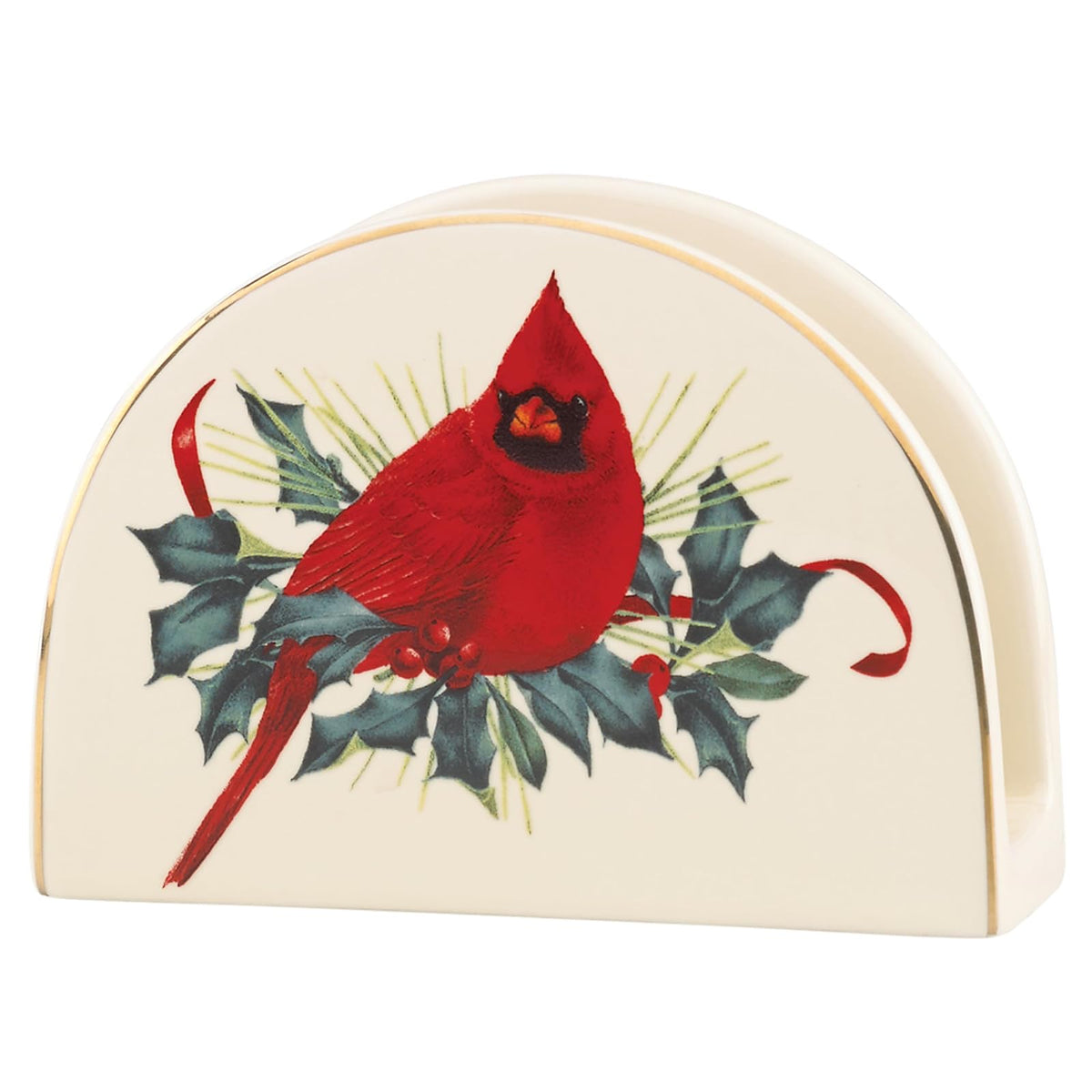 Lenox Winter Greetings Tazón para Servir Navideño de Porcelana - Servilletero