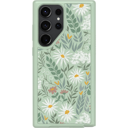 OtterBox - Funda para Galaxy S23 Ultra Symmetry Series – Sage Advice (Transparente/Verde), Ultra Elegante, Compatible con Carga inalámbrica, Bordes elevados Que protegen la cámara y la visualización