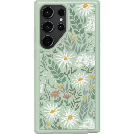 OtterBox - Funda para Galaxy S23 Ultra Symmetry Series – Sage Advice (Transparente/Verde), Ultra Elegante, Compatible con Carga inalámbrica, Bordes elevados Que protegen la cámara y la visualización