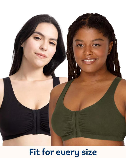 Fruit of The Loom Front Close Builtup Sports Bra Sujetador Deportivo Mujer