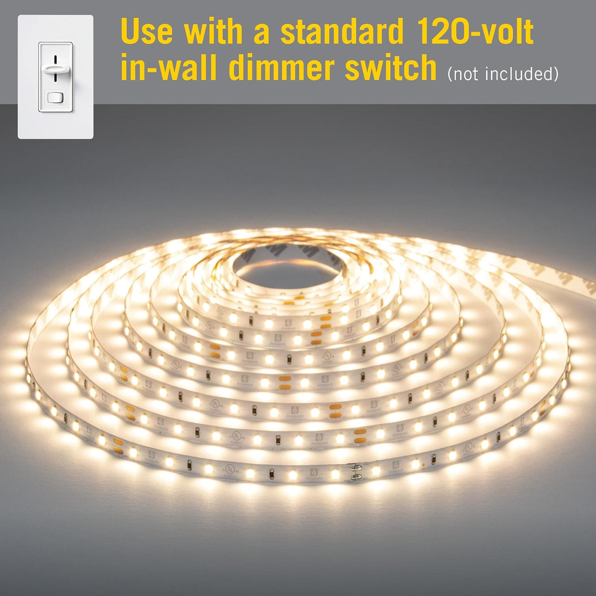 Armacost Lighting RibbonFlex Home 425502 - Kit de luces LED de color blanco brillante regulable, 4000 K (5 m), 16.5 pies, 425502