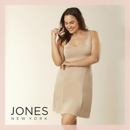 Jones New York Silky Touch 38 sin Mangas Antiadherente sin Mangas Enagua Completa para Mujer