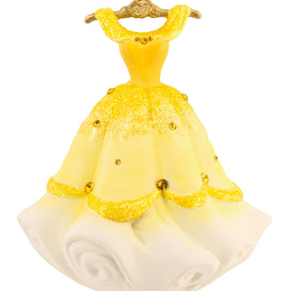 Hallmark - Vestido de Navidad de Princesa Bella de Disney, cerámica, Regalos para los fanáticos de Disney