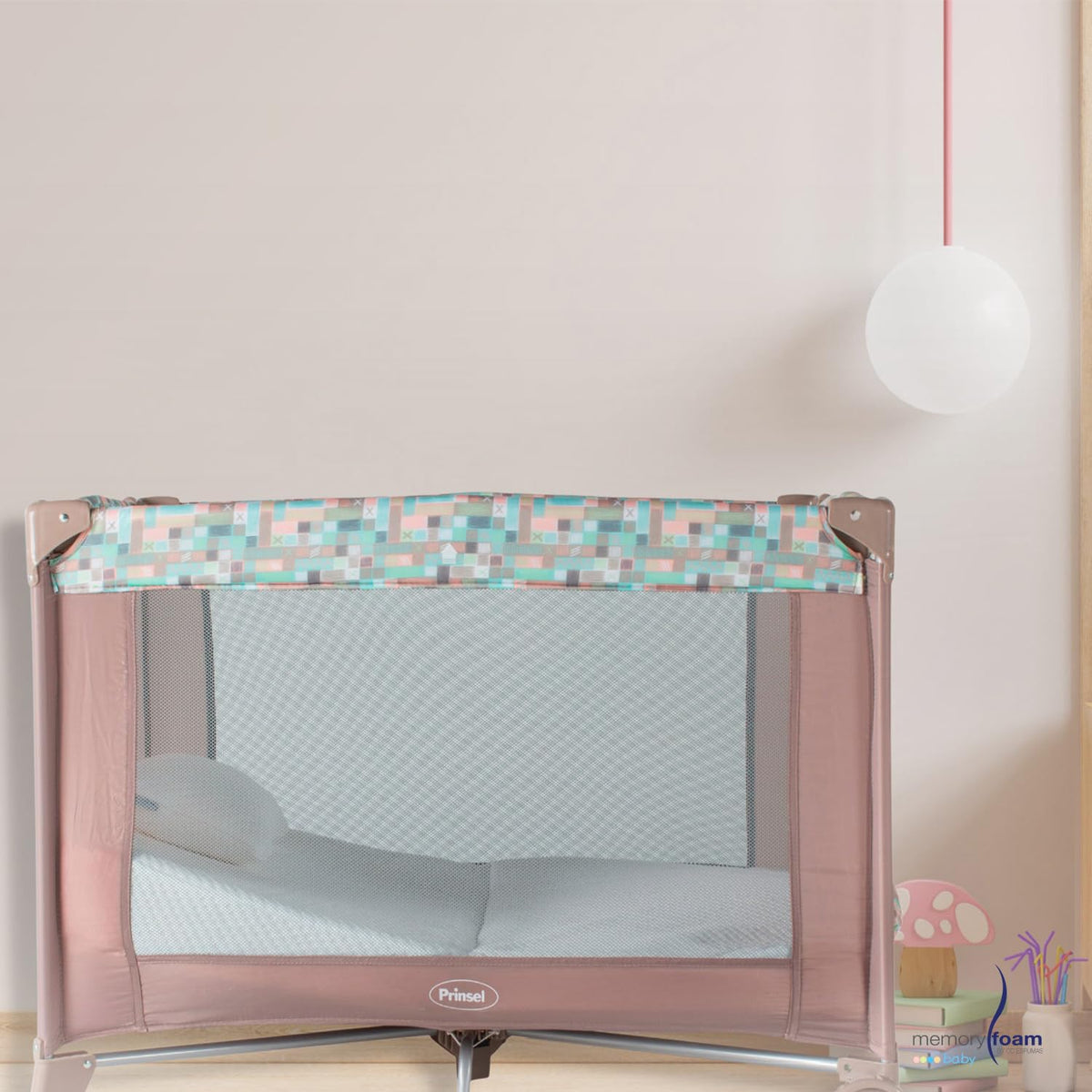 Memory Foam Baby | Colchón de Cuna de Bebé Antireflujo de Viaje Plegable - Firmeza Media - Blanco - 102 x 71 x 12 cm - Hecho de Espuma de Poliuretano