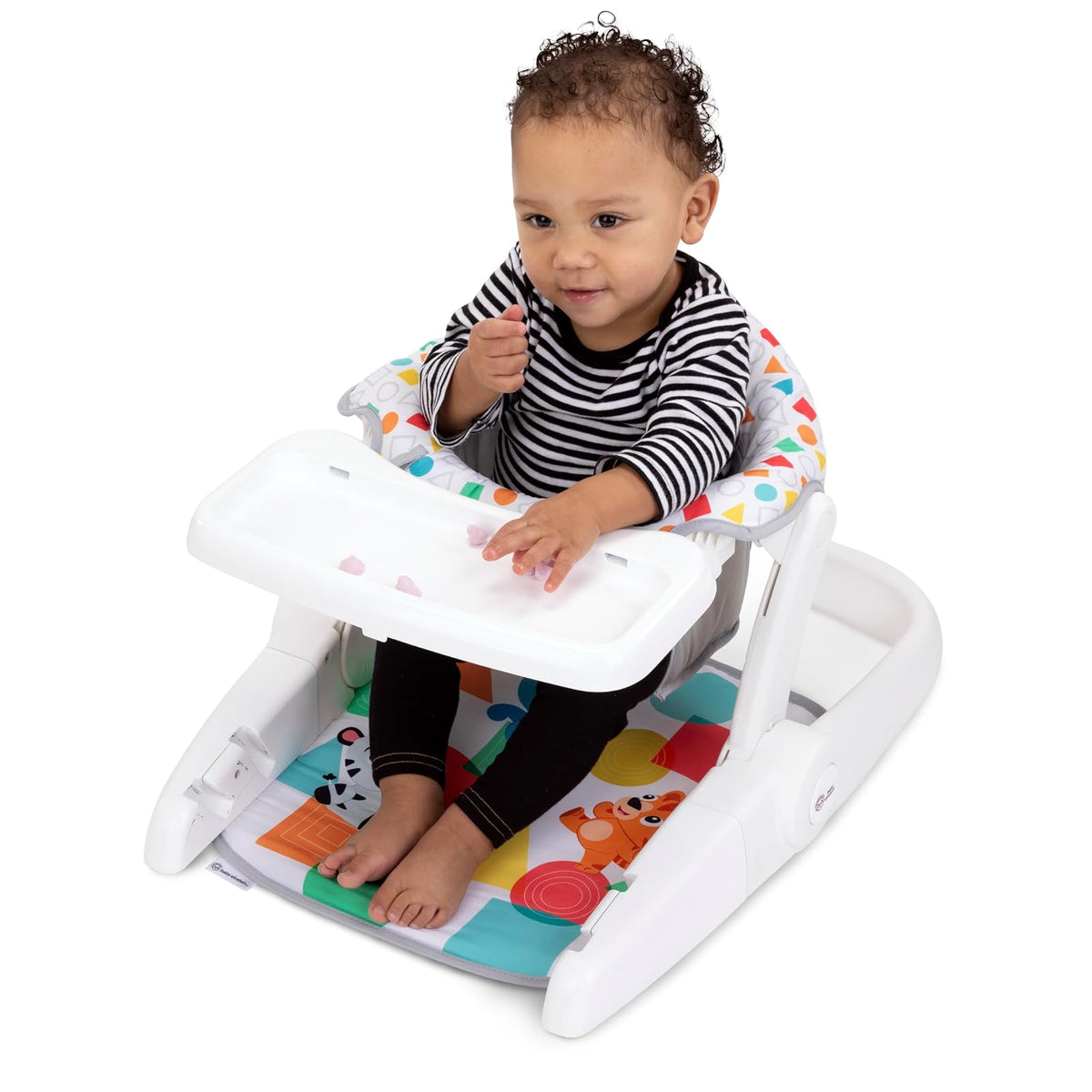 Baby Einstein Asiento de piso 4 en 1 Kickin' Tunes para Bebé, más de 50 melodías y frases, aprendizaje de colores y formas en 4 idiomas, 2 posiciones, piano desmontable, Unisex, a partir de 4 meses