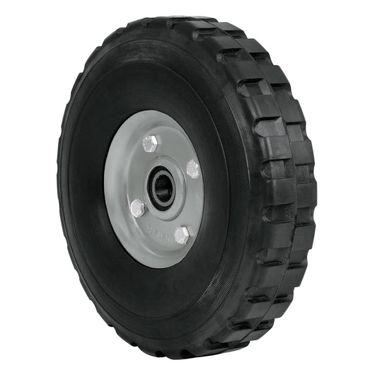 Pretul RD-92, Rueda de hule sólido 9" para diablo, doble balero, 1 pieza