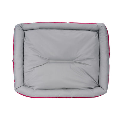Fancy Pets Cama Rizzo con Colchoneta Impermeable para Perro, Acolchada, Resistente y Fácil de Limpiar, 84 x 73 cm, Color Rosa