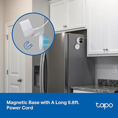 Tapo TP-Link 2K QHD, cámara de Seguridad 2K, Interior y Exterior, Modo IR Invisible, Almacenamiento SD, C120
