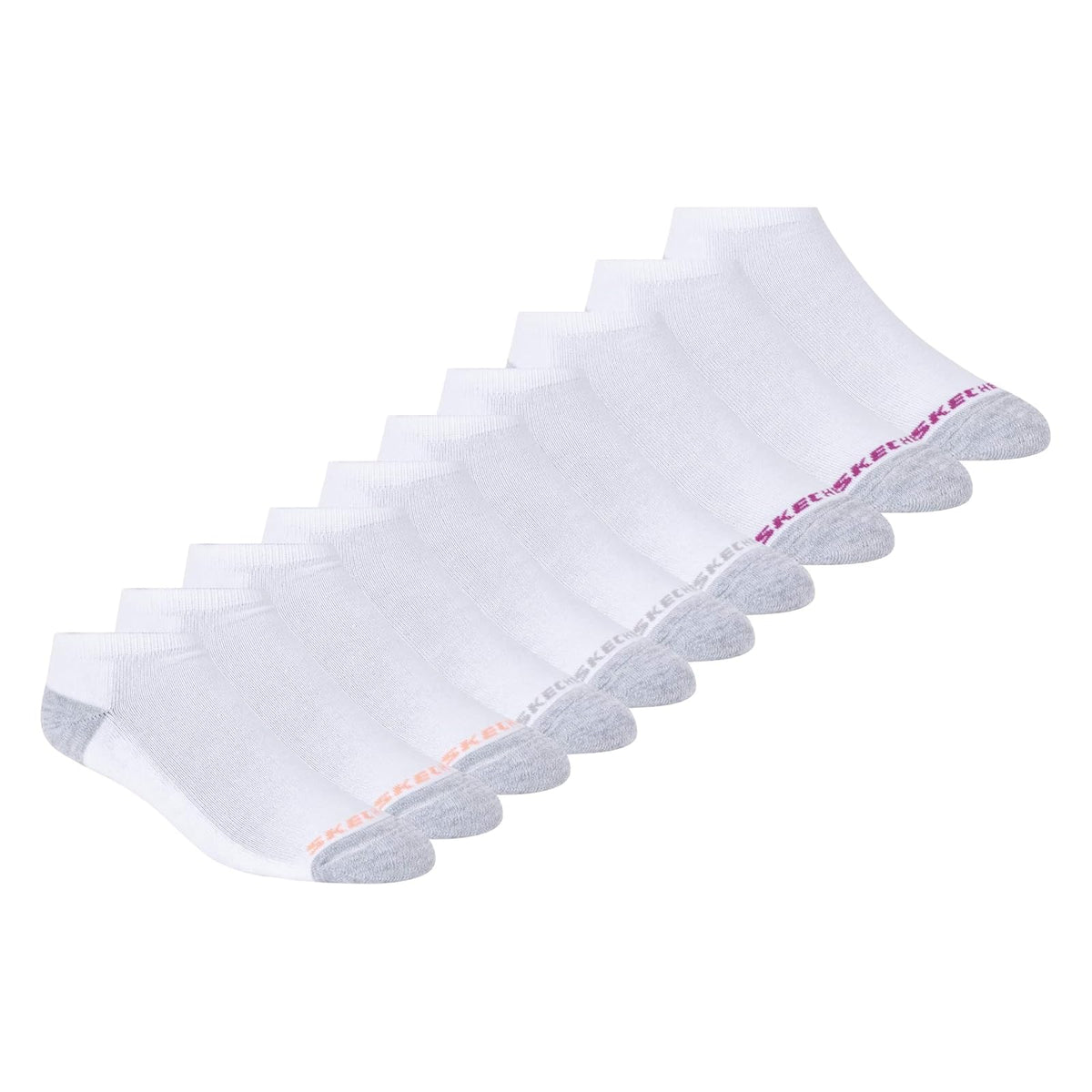 Skechers - Paquete de 10 calcetines para mujer