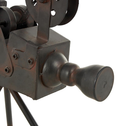 Deco 79 13024 - Cámara metálica antiq de 15 Pulgadas de Alto, 12 Pulgadas W-13024, tamaño Conveniente, proyector de película en Soporte de trípode