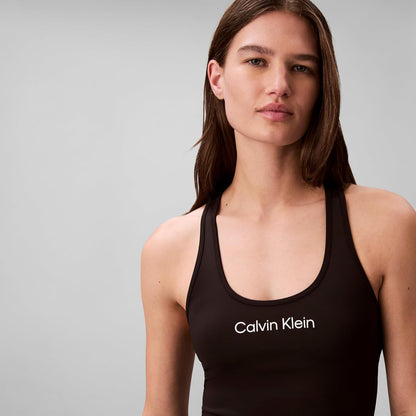 Calvin Klein Performance Logo Low Impact Longline Sports Bra Sujetador Deportivo Mujer