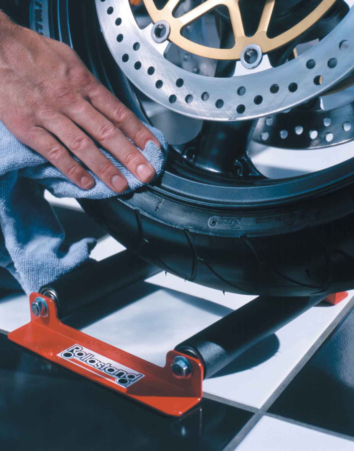 Hardline Products Rollastand para Deportivas RS-00001 Rojo