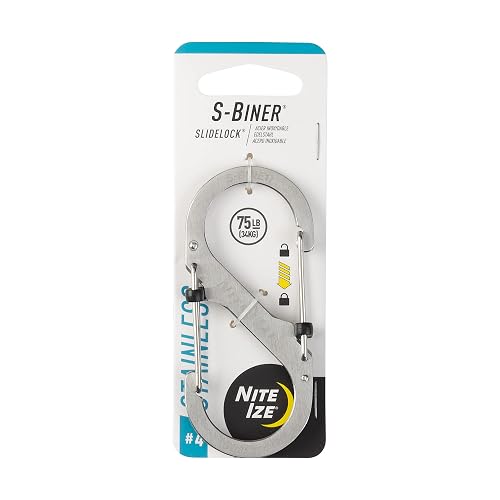 Nite Ize S-Biner Slidelock Steel #4 Stainless