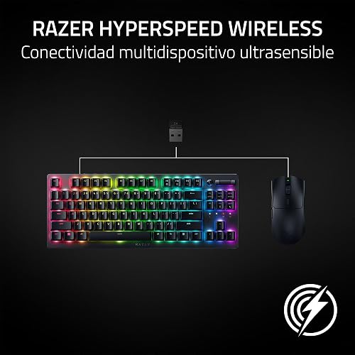 Razer Viper V3 HyperSpeed Ratón Inalámbrico para Esports: Diseño Ligero De 82g - Sensor Óptico De 30K dpi - hasta 280 Horas De Batería - Inalámbrico HyperSpeed - Interruptores Mecánicos Gen-2 - Negro