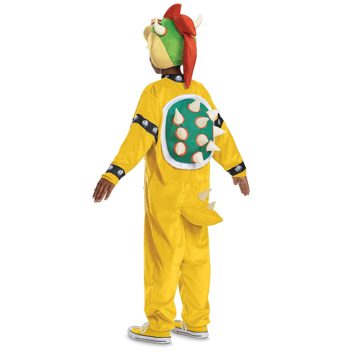 Bowser Disfraz con capucha, disfraz oficial de Super Mario para niños, talla 7-8