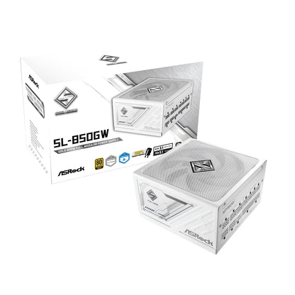 Fuente de Poder ASRock Phantom Gaming PG-850G Modular 80 Plus Gold - 850 W - 850 GW