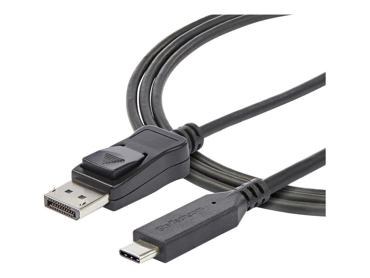 StarTech.com Cable de 1.8m USB-C a DisplayPort 1.4 - Adaptador Convertidor de Video USB Tipo C a DP 1.4 de 4K/5K/8K con Modo Alt - HBR3/HDR/DSC - Cable DP 8K 60Hz para USB-C/Thunderbolt 3 (CDP2DP146B)