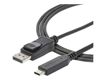 StarTech.com Cable de 1.8m USB-C a DisplayPort 1.4 - Adaptador Convertidor de Video USB Tipo C a DP 1.4 de 4K/5K/8K con Modo Alt - HBR3/HDR/DSC - Cable DP 8K 60Hz para USB-C/Thunderbolt 3 (CDP2DP146B)