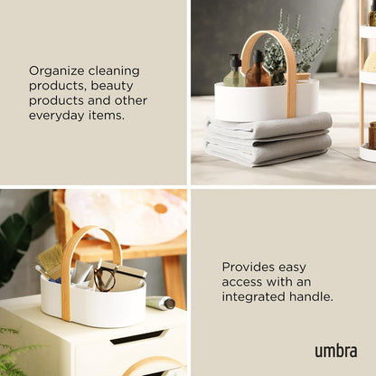 Umbra Bellwood Organizador cosmético, blanco/natural