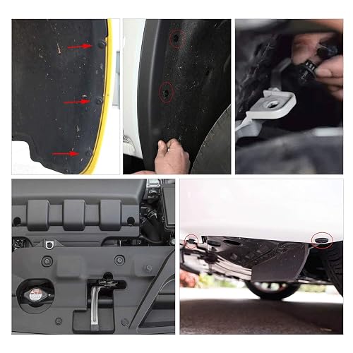Gooacc Retenedores Tipo Empuje, 6.5/7/9 mm, para Toyota y Lexus, 100 Piezas con Removedor, GRC-79