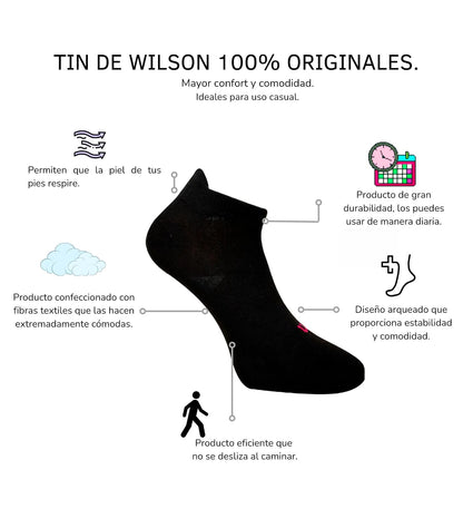 Wilson 10 Piezas Tin para Mujer, Multicolor, S/Felpa, Talla Unica, B0435