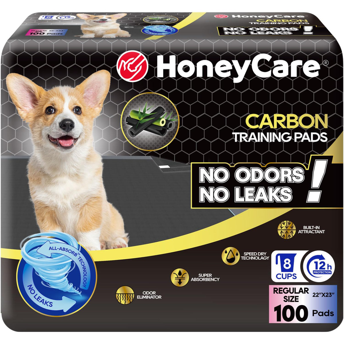 All-Absorb Esterillas de Entrenamiento para Perro - 100 Count (Pack of 1) - Carbón