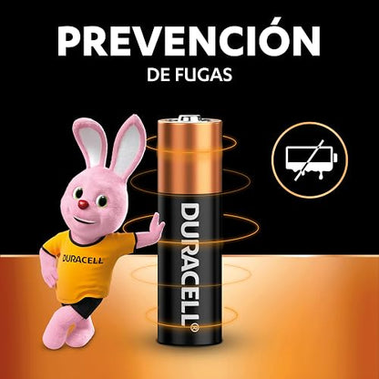 Duracell Pilas Alcalinas AAA, Paquete de 24 Baterías 1.5V, Larga Duración