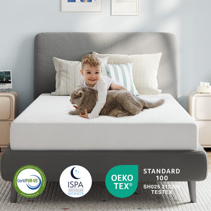 Avenco Colchón Individual, colchón de Cama Individual de 6 Pulgadas para niños, colchones de Espuma viscoelástica de Gel para Enfriar el sueño Nocturno y aliviar la presión, colchones sin Fibra de
