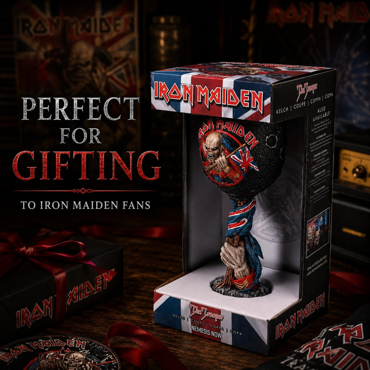 Nemesis Now - Cáliz de Iron Maiden The Trooper con licencia oficial de 19,5 cm