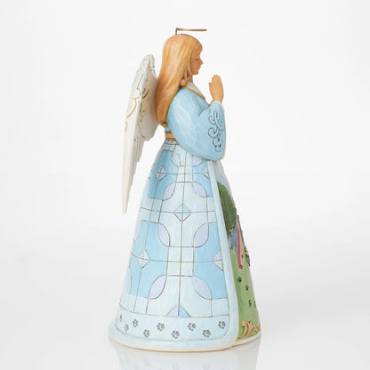 Enesco Jim Shore Heartwood Creek - Figura de ángel de Duelo para Mascotas, 9.75 Pulgadas, Multicolor