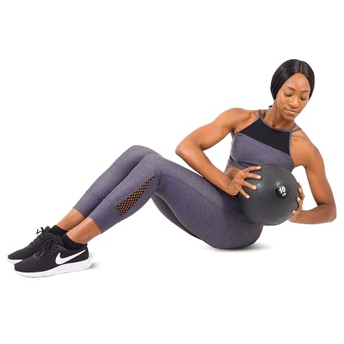 ProsourceFit Slam Medicine Balls 5, 10, 15, 20, 25, 30, 50lbs Smooth and Tread Textured Grip Dead Weight Balls for Strength and Conditioning Exercises, Cardio and Core Workouts