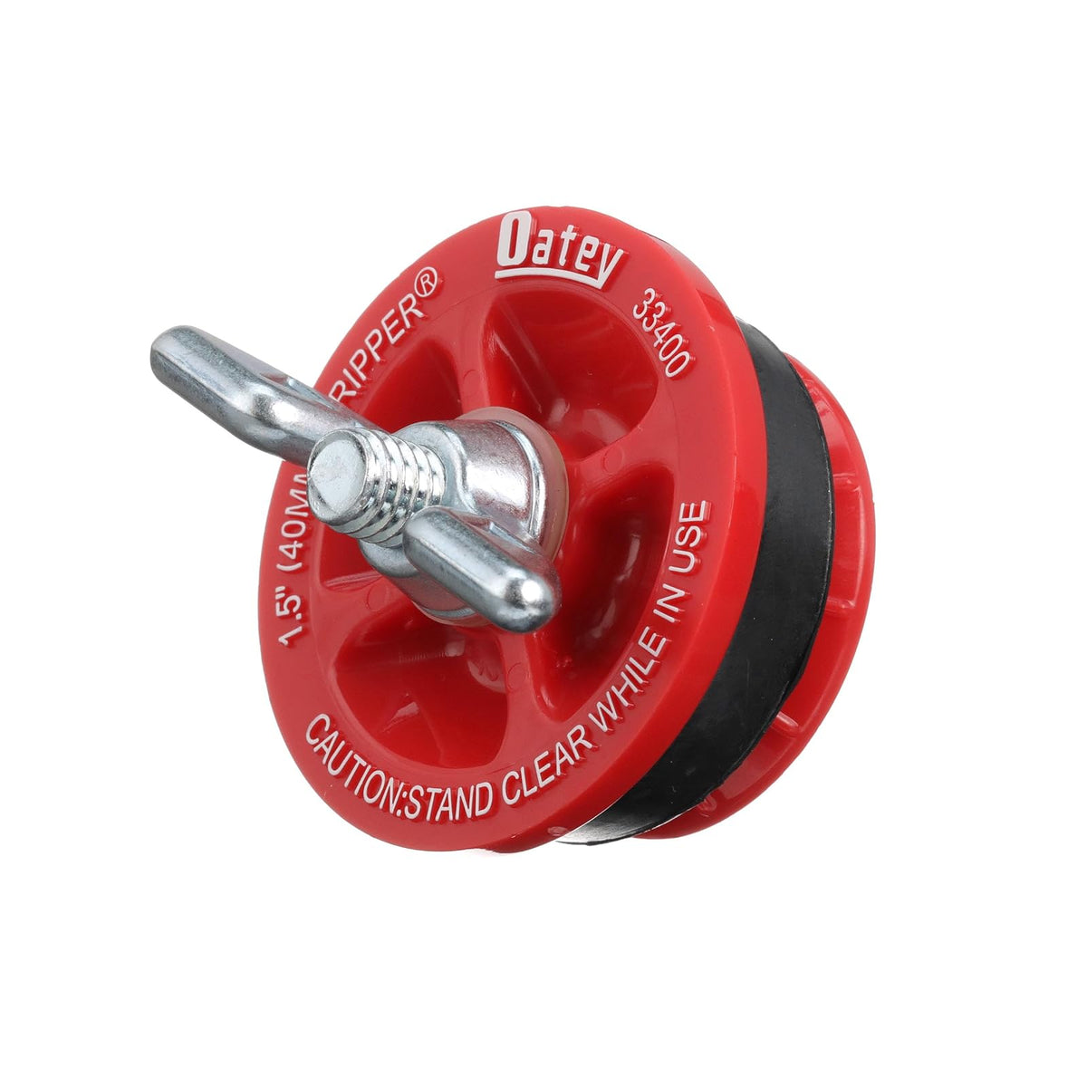 Oatey 33400 - Tapón mecánico de extremo de tubo, 1-1/2 pulgadas, rojo, 1 unidad