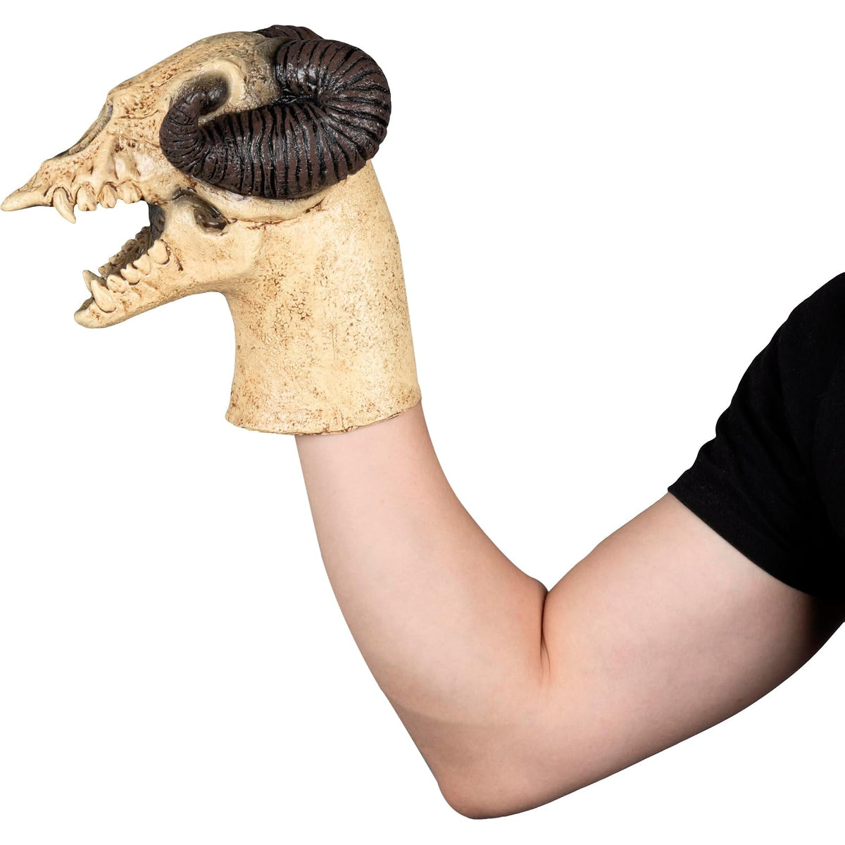 Ghoulish Productions Goat Puppet de Látex – Accesorio de Disfraz Tipo Titere Cabra con Detalles Realistas Pintados a Mano – Ideal para Accesorio Halloween, Casas Embrujadas y Coleccionistas de Horror