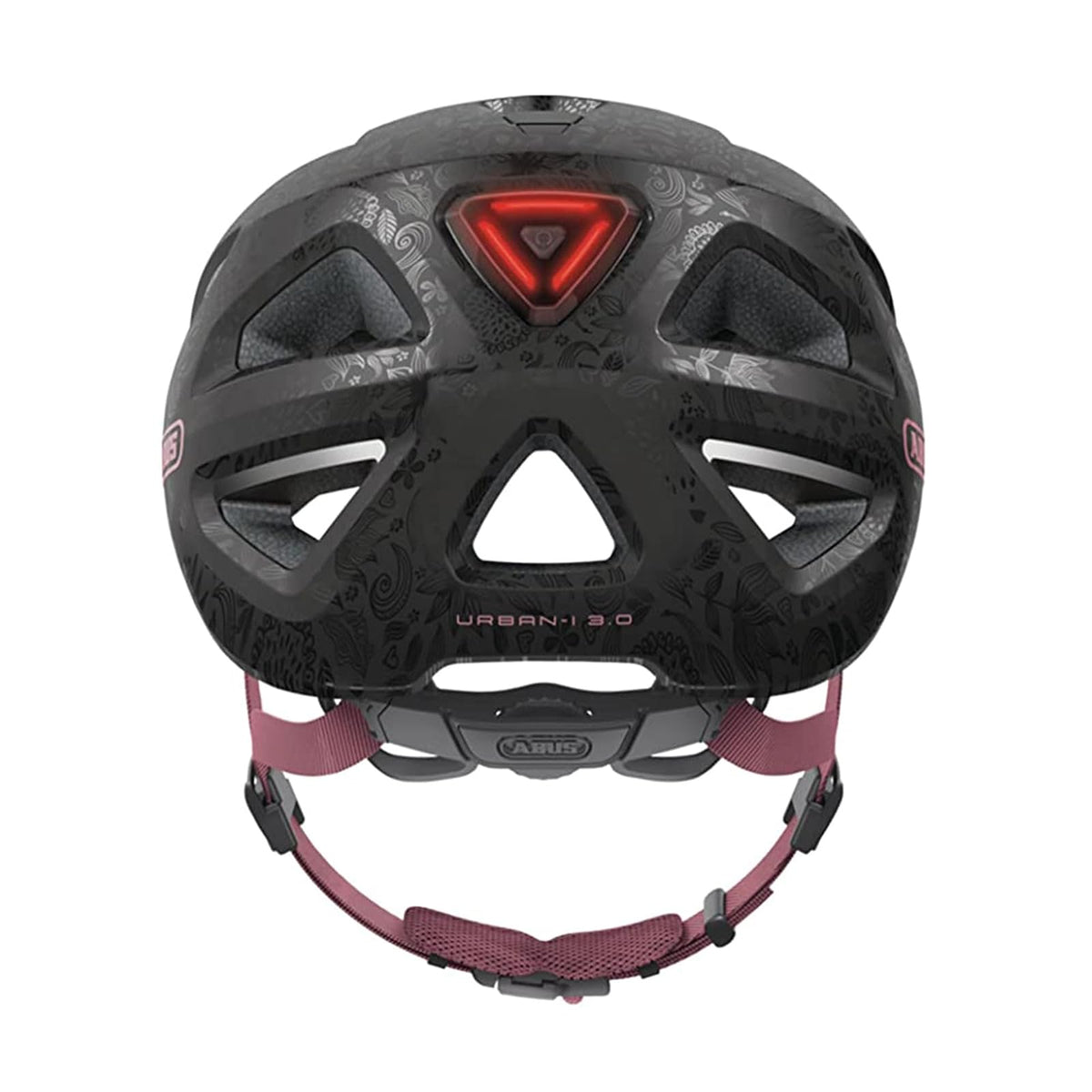 ABUS Stadthelm Urban-I 3.0 - Fahrradhelm mit Rücklicht, Schirm und Magnetverschluss - für Damen und Herren