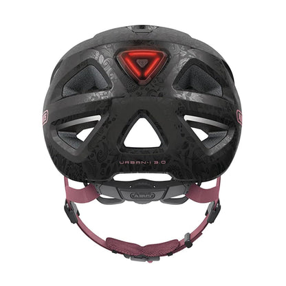 ABUS Stadthelm Urban-I 3.0 - Fahrradhelm mit Rücklicht, Schirm und Magnetverschluss - für Damen und Herren