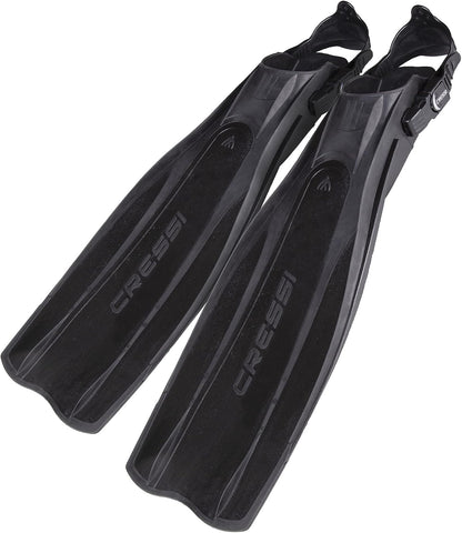 Cressi Aletas de Buceo Ligeras y equilibradas para Adultos con tacón Abierto, Pro Light: Fabricadas en Italia