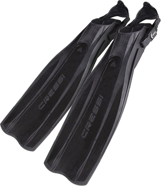Cressi Aletas de Buceo Ligeras y equilibradas para Adultos con tacón Abierto, Pro Light: Fabricadas en Italia