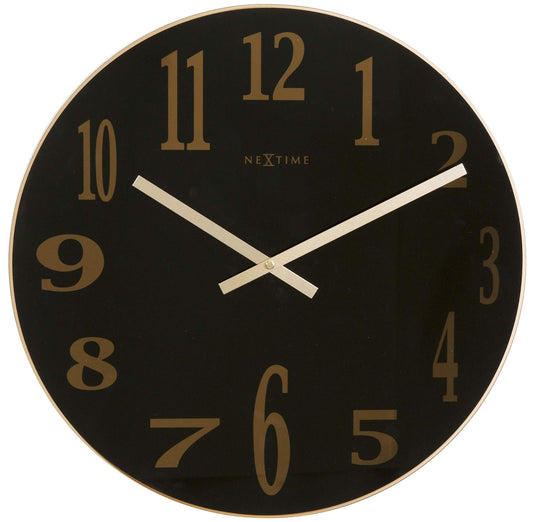 Nextime 1660-94 Reloj de pared diseño Smoky, color Negro