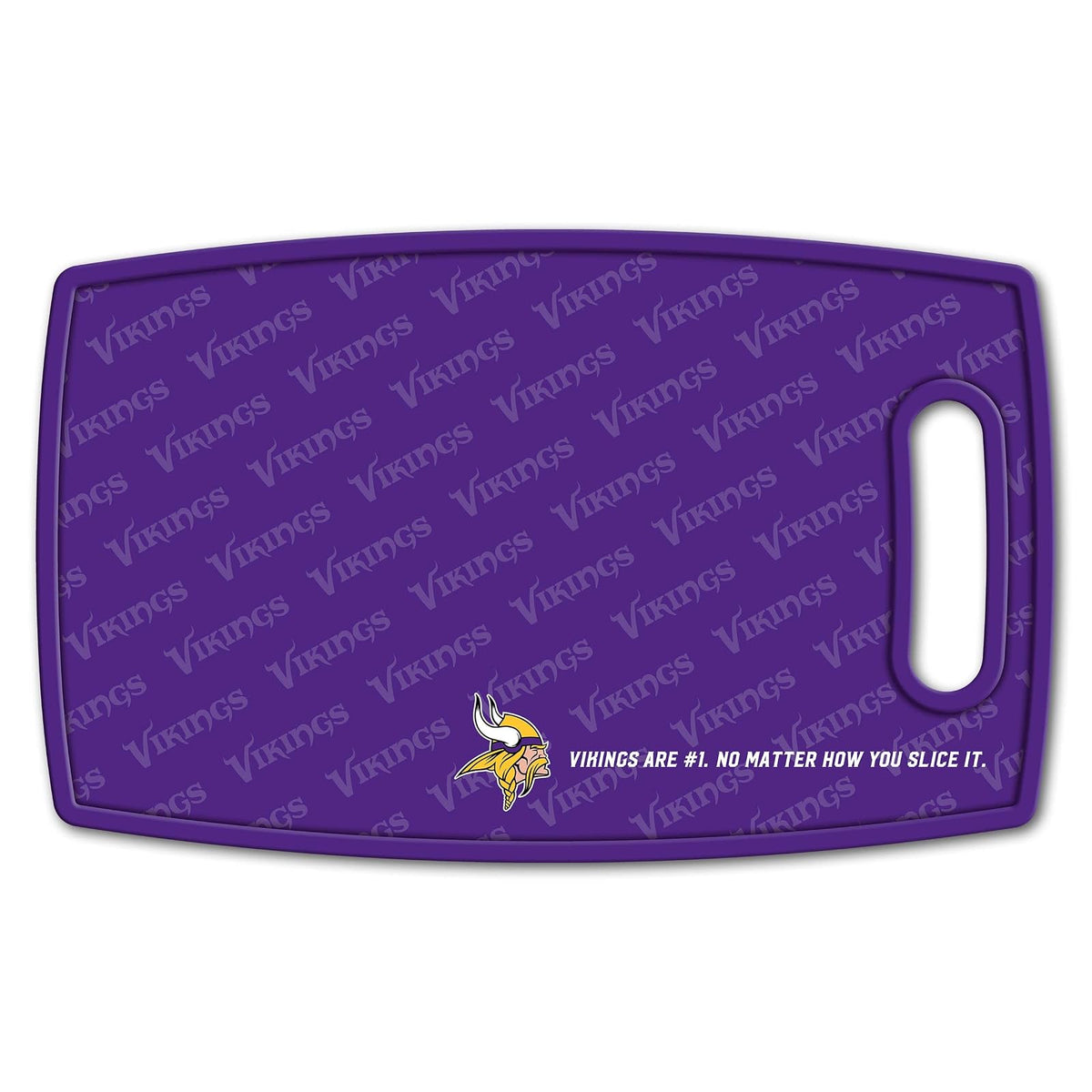YouTheFan 1907422 NFL Minnesota Vikings Logo Series Cutting Board, Team Colors, Talla Única