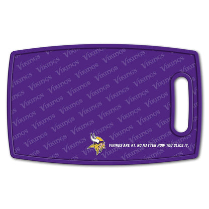 YouTheFan 1907422 NFL Minnesota Vikings Logo Series Cutting Board, Team Colors, Talla Única