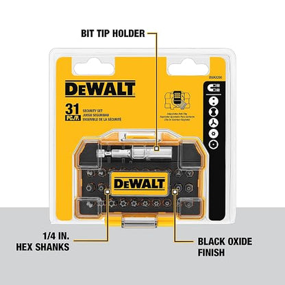 DEWALT Juego de Destornilladores de Seguridad, 31 Piezas