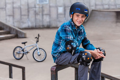 Schwinn Mongoose BMX - Rodillera y codera de Gel para Bicicleta