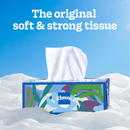 Kleenex Trusted Care - Pañuelos faciales, caja rectangular