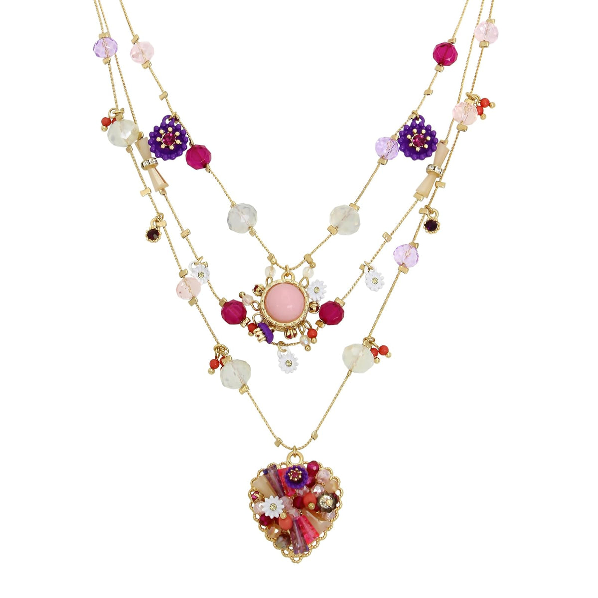 Betsey Johnson - Collar con dije de mariposa para mujer
